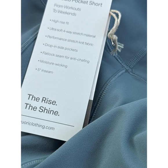 Vuori Studio Pocket Short smoke blue size XS NWT - Picture 3 of 4